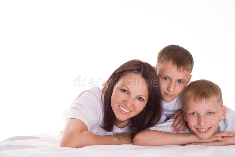 Mom with two children