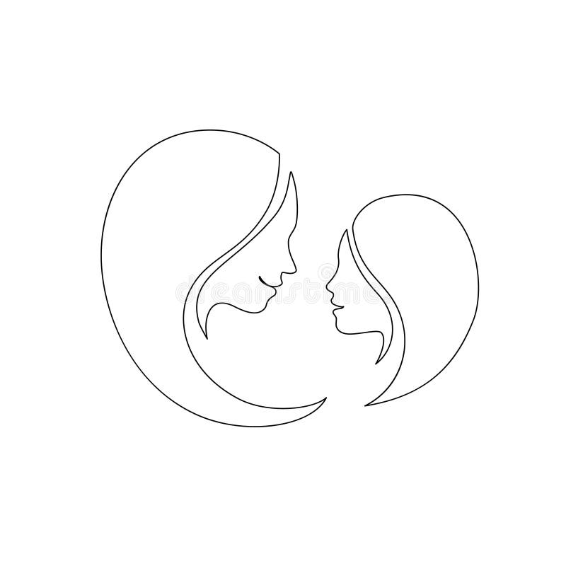 Graphic Daughter Hugging Her Mother Stock Illustrations – 75 Graphic