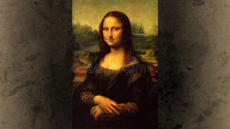 Mona Lisa smile and wink stock video. Video of museum - 35674615