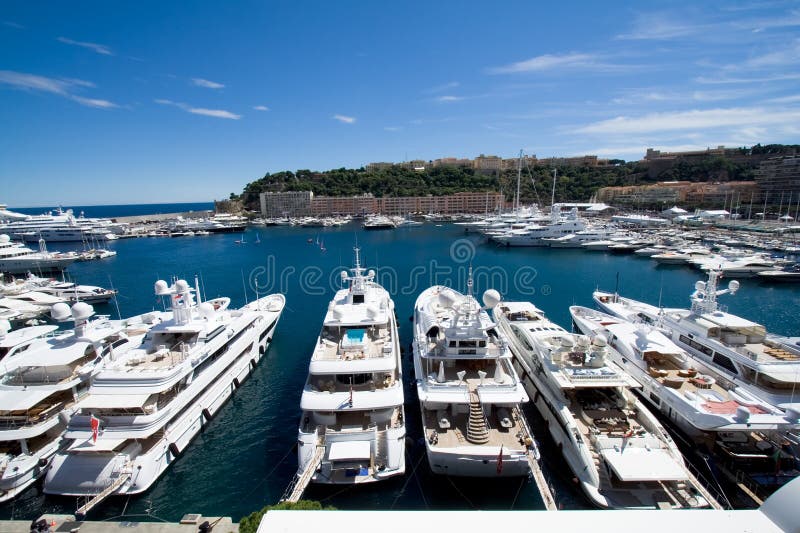 Monaco yachts harbor royalty free stock images Monaco yachts harbor royalty free stock images