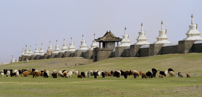 Monasterio budista en Mongolia