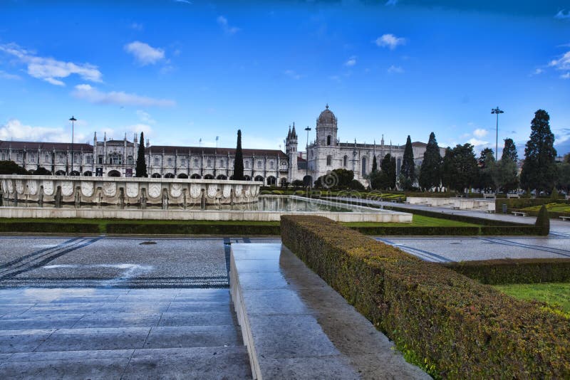 Monasterio de Jeronimo en Lisboa foto de archivo Monasterio de Jeronimo en Lisboa foto de archivo