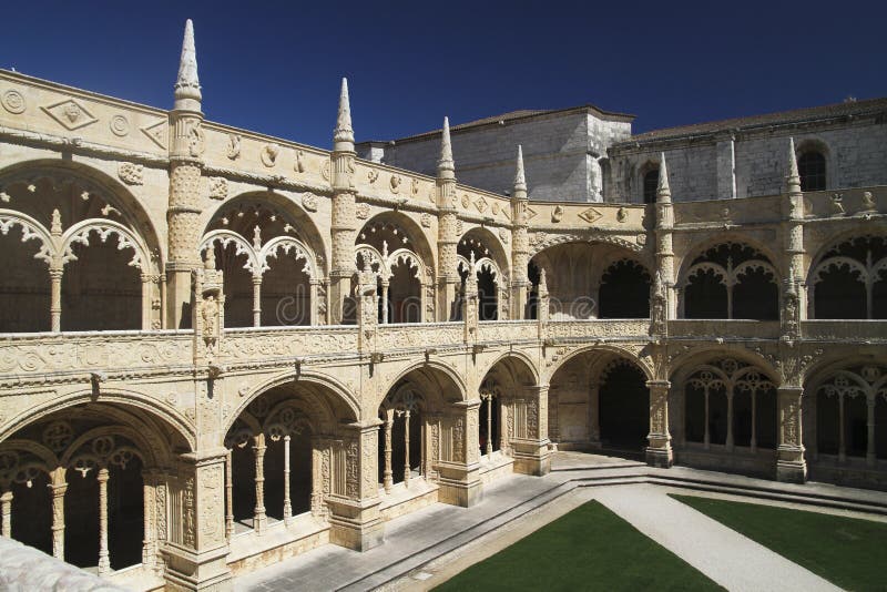 Monasterio de Jeronimos Portugal en Lisboa imagen de archivo Monasterio de Jeronimos Portugal en Lisboa imagen de archivo