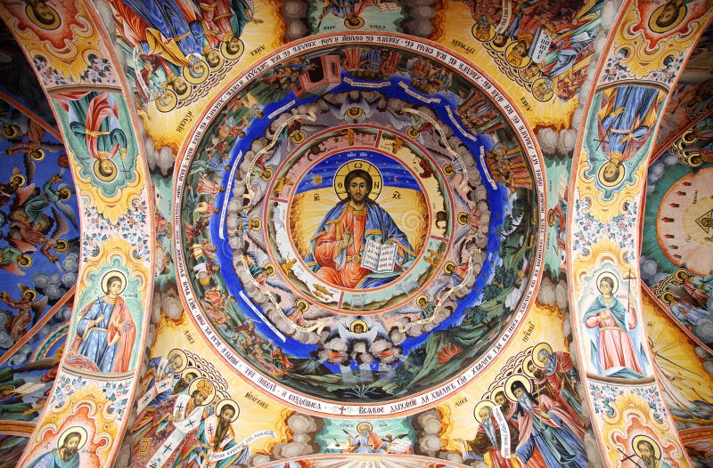 Monasterio de Rila del fresco de Jesús