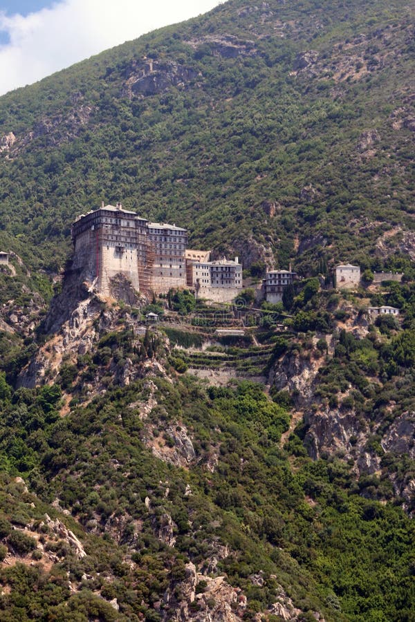 Monastery on athos mountain