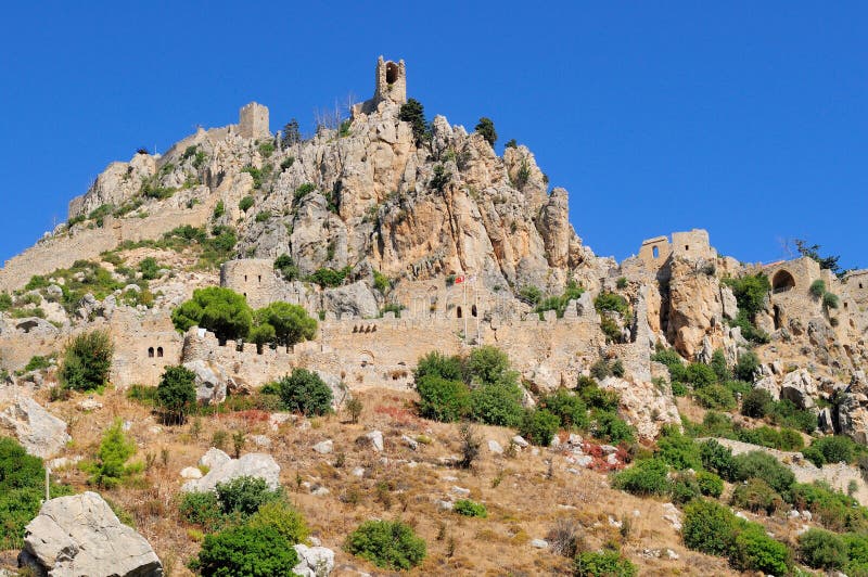Monastery Saint Hilarion Castle Stock Image Image of rocks, hilarion