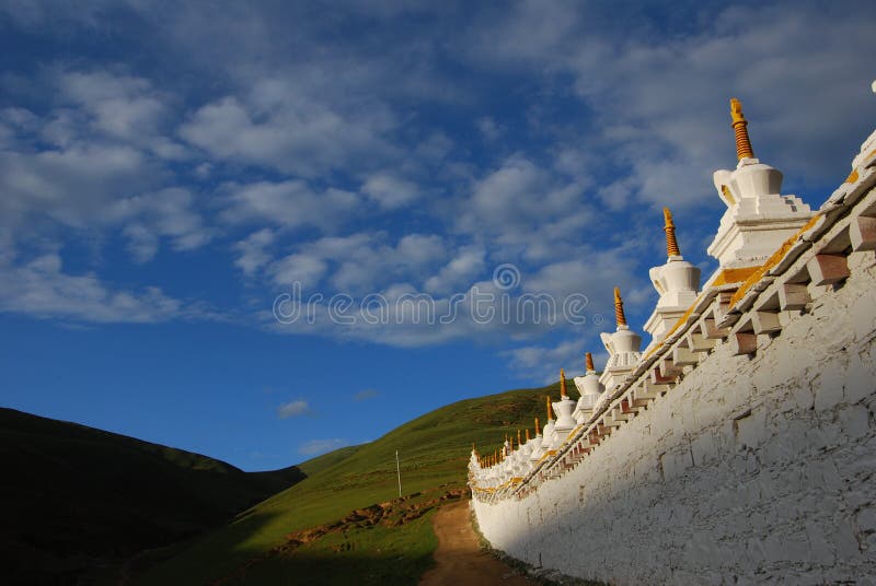 Monastery in Tibet royalty free stock photos