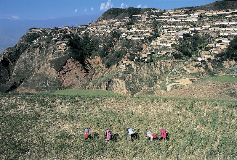 Monastery in Tibet stock image