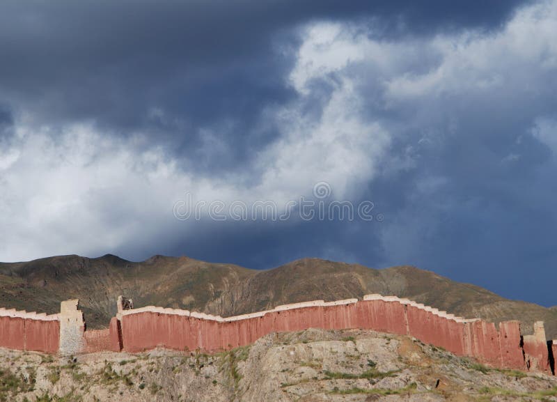 Monastery in Tibet royalty free stock image