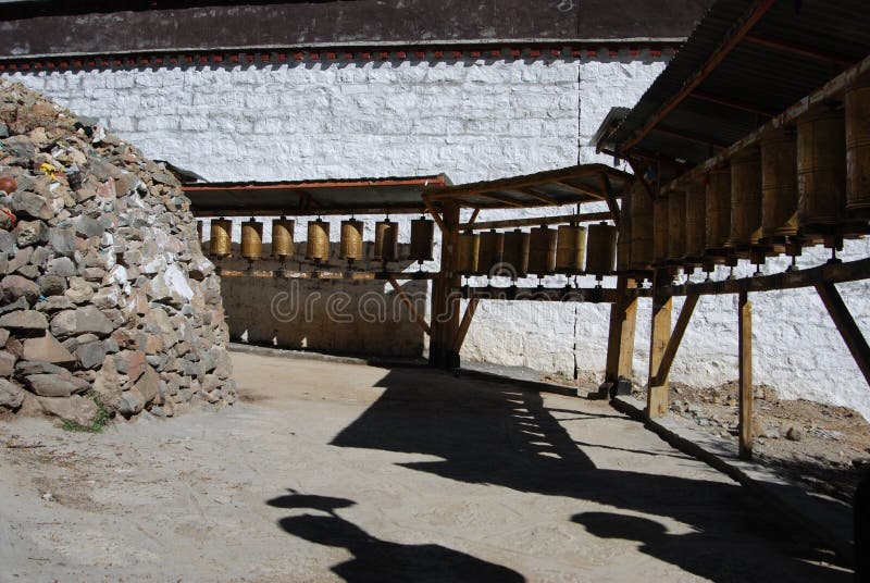 Monastery in Tibet royalty free stock photo