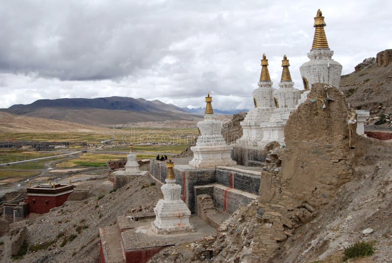 Monastery in Tibet royalty free stock photography