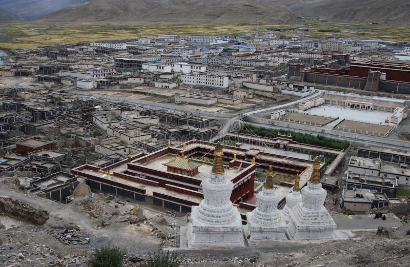 Monastery in Tibet stock photography