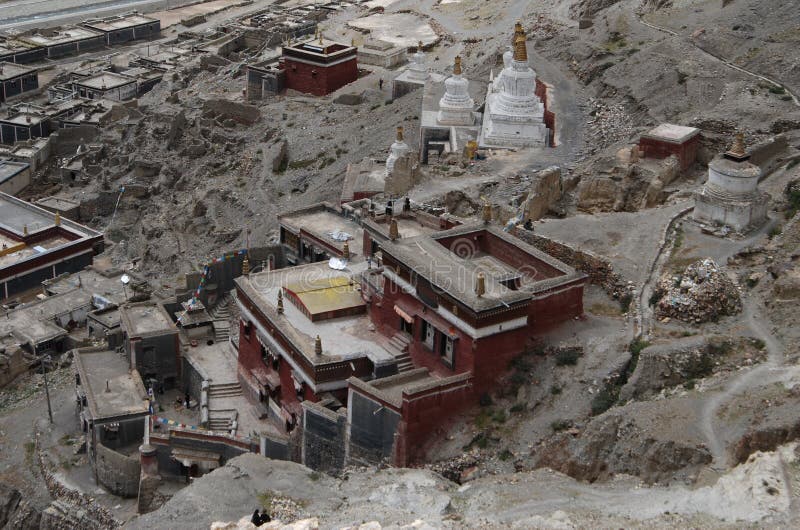 Monastery in Tibet stock images