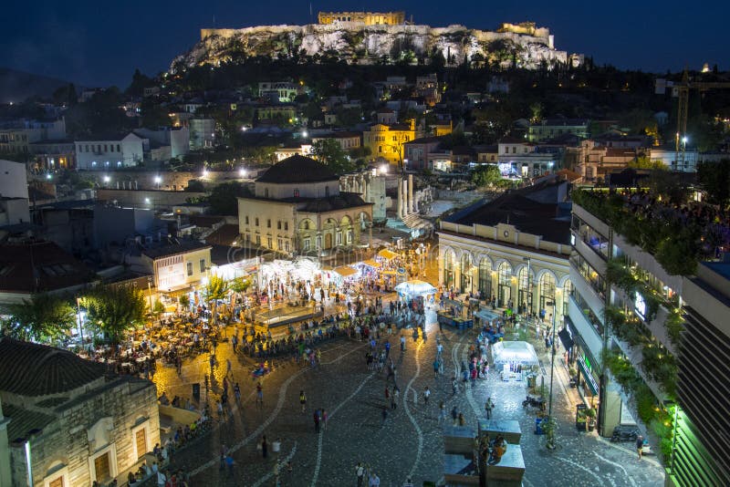 Athens Monastiraki Rooftop Stock Photos Free & RoyaltyFree Stock