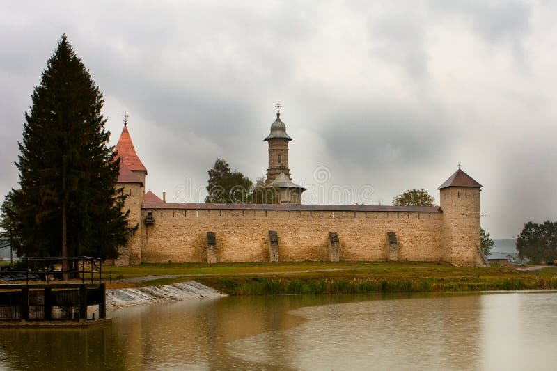 Dragomirna Monastery, Photo taken in Romania. Dragomirna Monastery, Photo taken in Romania