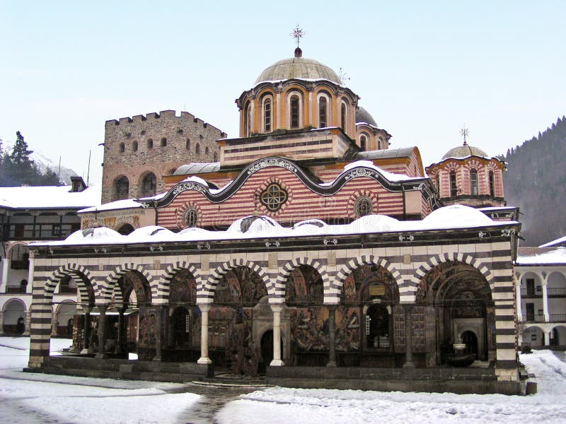 Monastère de Rila (Bulgarie) photos stock Monastère de Rila (Bulgarie) photos stock
