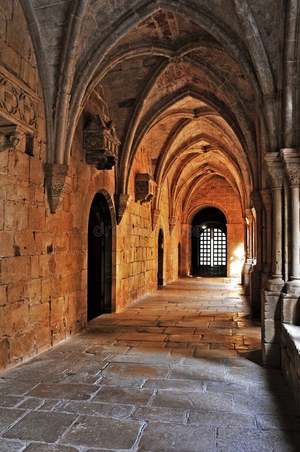 Monastère de Santa Maria de Poblet, Espagne photos stock Monastère de Santa Maria de Poblet, Espagne photos stock