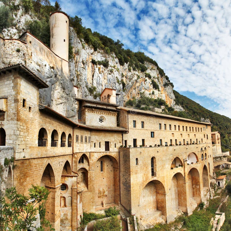 Monastère De St Benoît Le Latium, Italie Photo stock - Image: 47078463