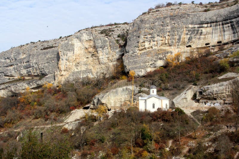 Saint Uspensky Cave Monastery (Assumption Monastery of the Caves) in Bakhchisaray, Crimea. Saint Uspensky Cave Monastery (Assumption Monastery of the Caves) in Bakhchisaray, Crimea.