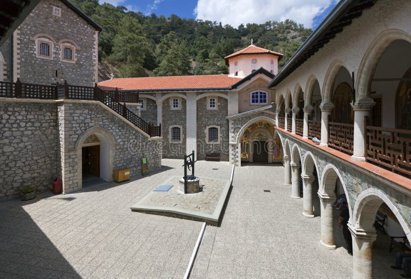 Monastério de Kykkos, Chipre foto de stock Monastério de Kykkos, Chipre foto de stock