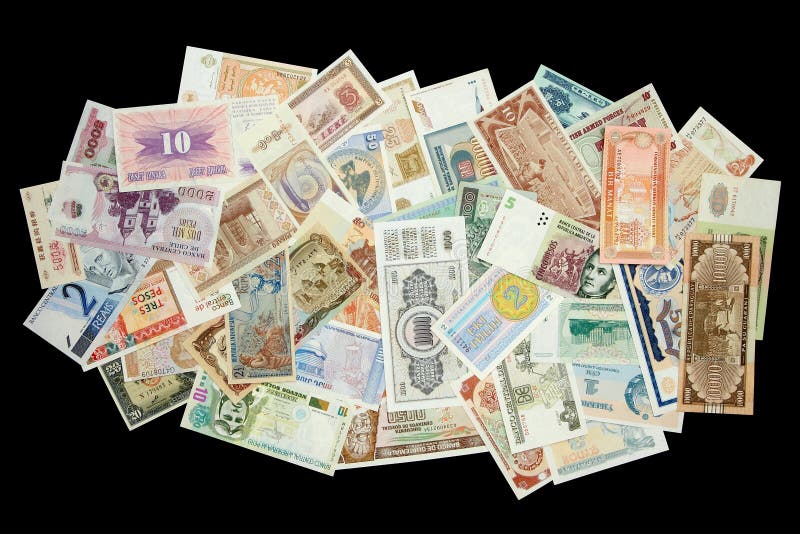 Monnaie Papier du Monde photographie stock