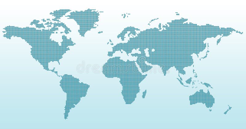 monde digital de carte illustration stock monde digital de carte illustration stock