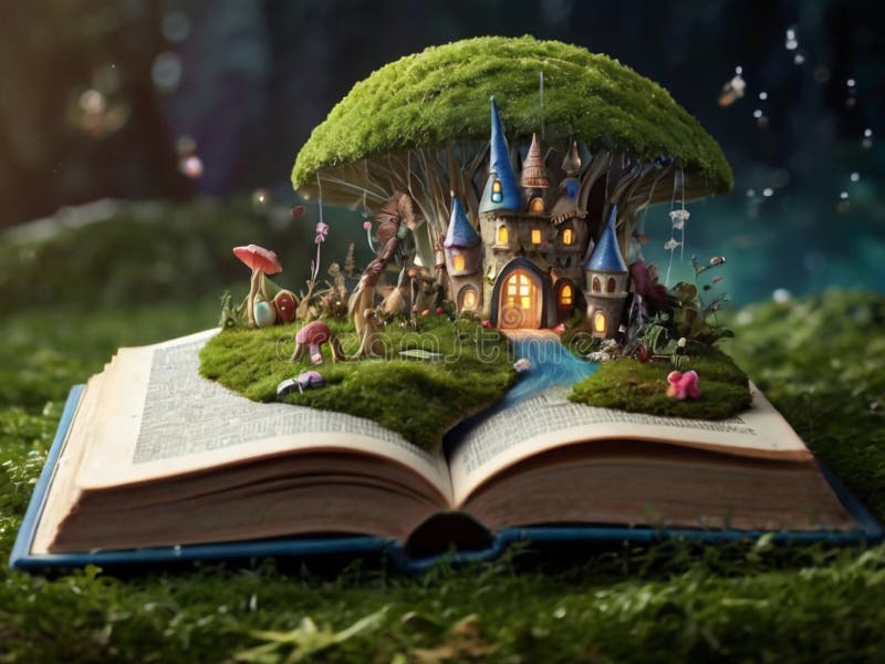 Mondo delle fate creato da un libro generato da un ai royalty illustrazione gratis