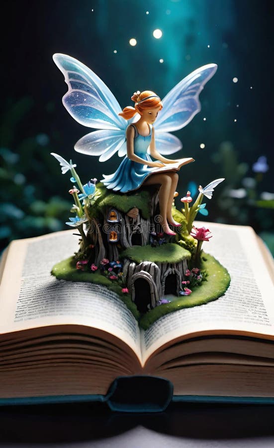 Mondo delle fate creato da un libro generato da un ai royalty illustrazione gratis