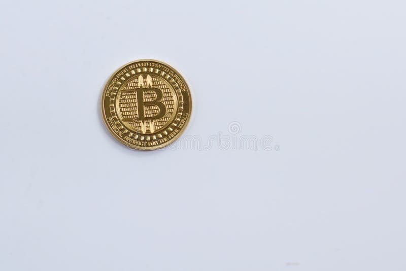Moneda de Bitcoin fotografía de archivo Moneda de Bitcoin fotografía de archivo