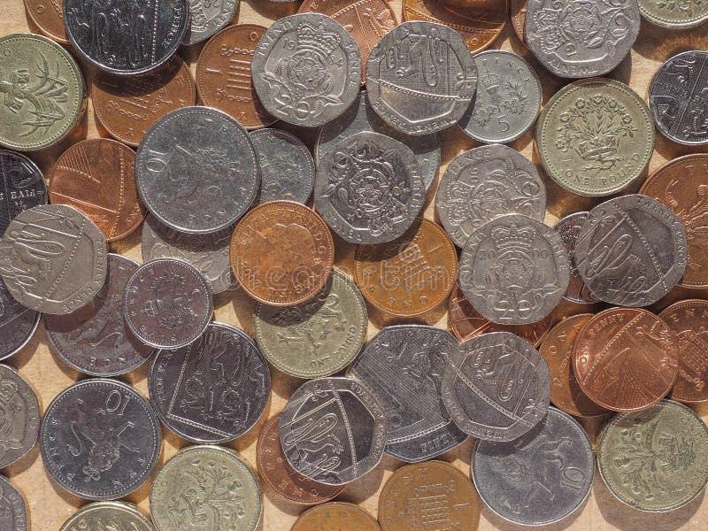 Monedas De Libra En Londres Foto de archivo editorial Imagen de