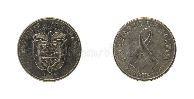 Monedas de Panamá fotografía de archivo libre de regalías Monedas de Panamá fotografía de archivo libre de regalías
