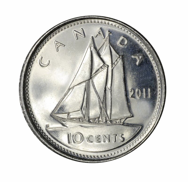 Moneta da dieci centesimi di dollaro canadese