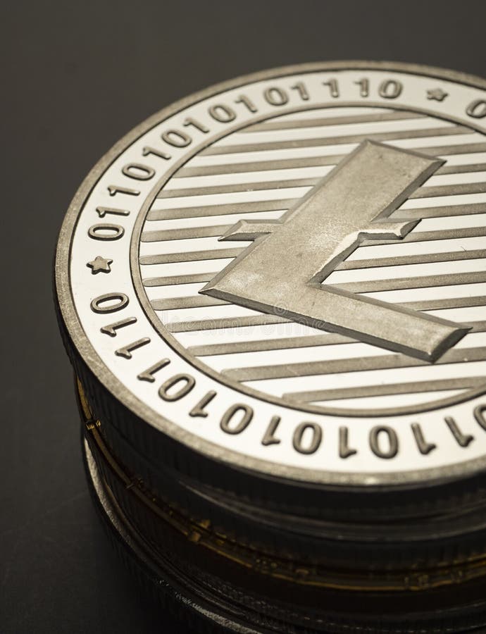 Moneta kryptowalutowa litecoina zdjęcia stock