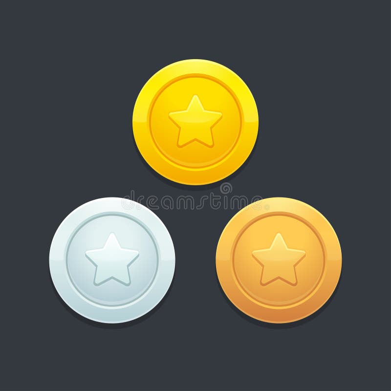Monete del video gioco royalty illustrazione gratis Monete del video gioco royalty illustrazione gratis