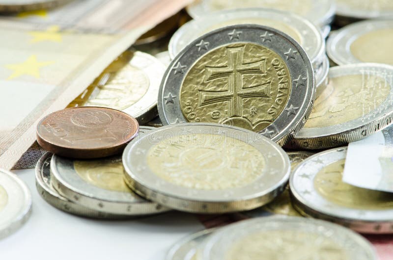 Download Monety obraz stock. Obraz złożonej z pieniężny, szczegółowy - 57652135