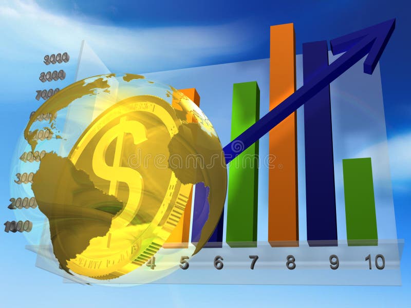 Money stock illustration