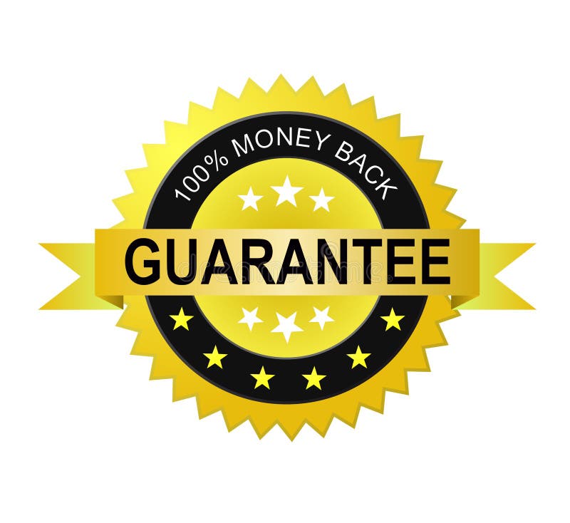 100 Money Back Guarantee Label (vector) Stock Vector Illustration of