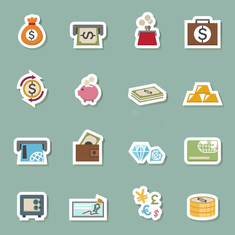 Money bag icons