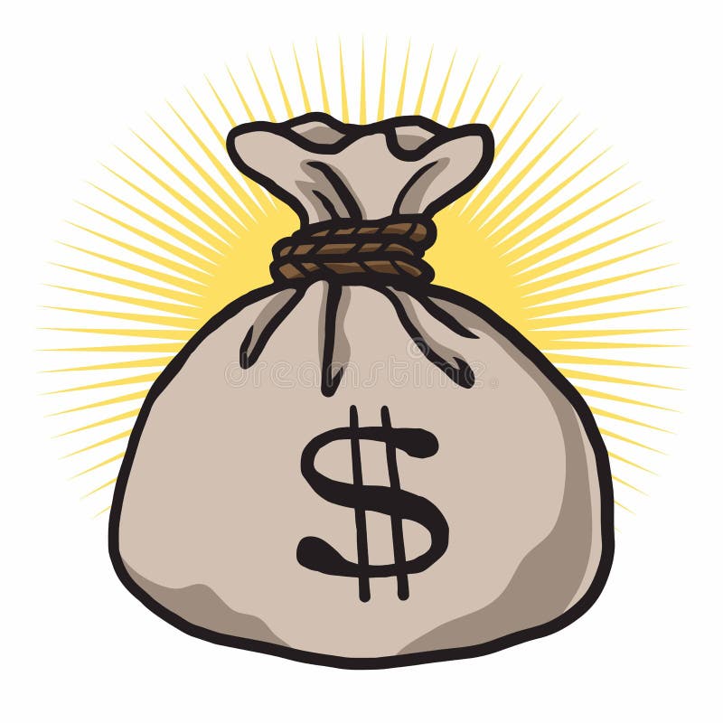 Dollar Money Icon with Bag. Vector. Dollar Money Icon with Bag on White  Backgrou #Sponsored , #Advertisement, #AD…