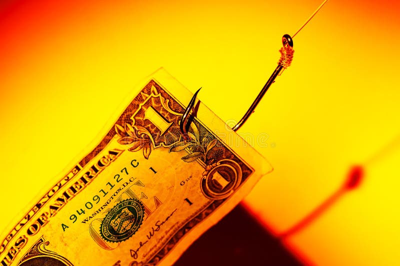 Money Bait stock photo. Image of currency, fishing, money 223540