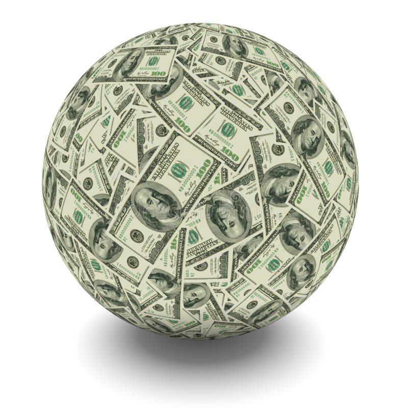 Money ball stock illustration. Illustration of isolated - 45232161