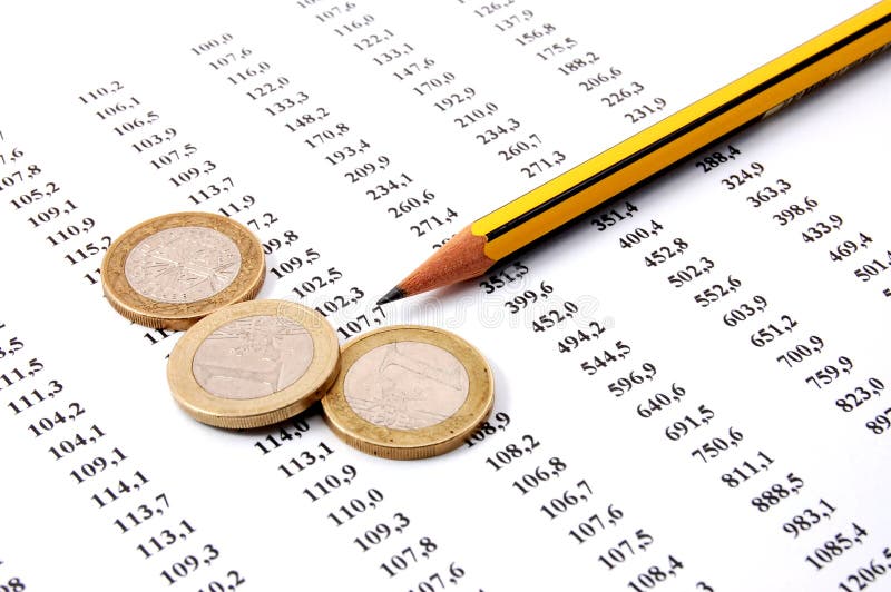 Money on business numbers stock image. Image of earnings 6969649