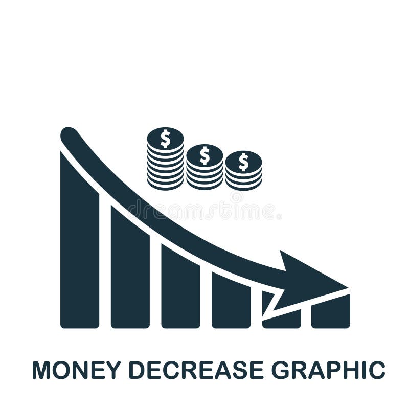 Decrease stock illustration. Illustration of money, lower - 8441537