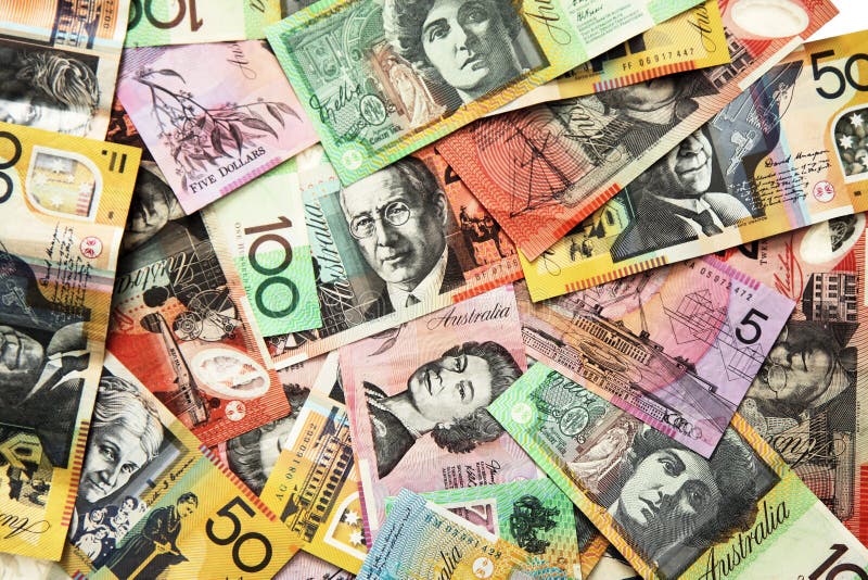 Lots of Australian money dollars