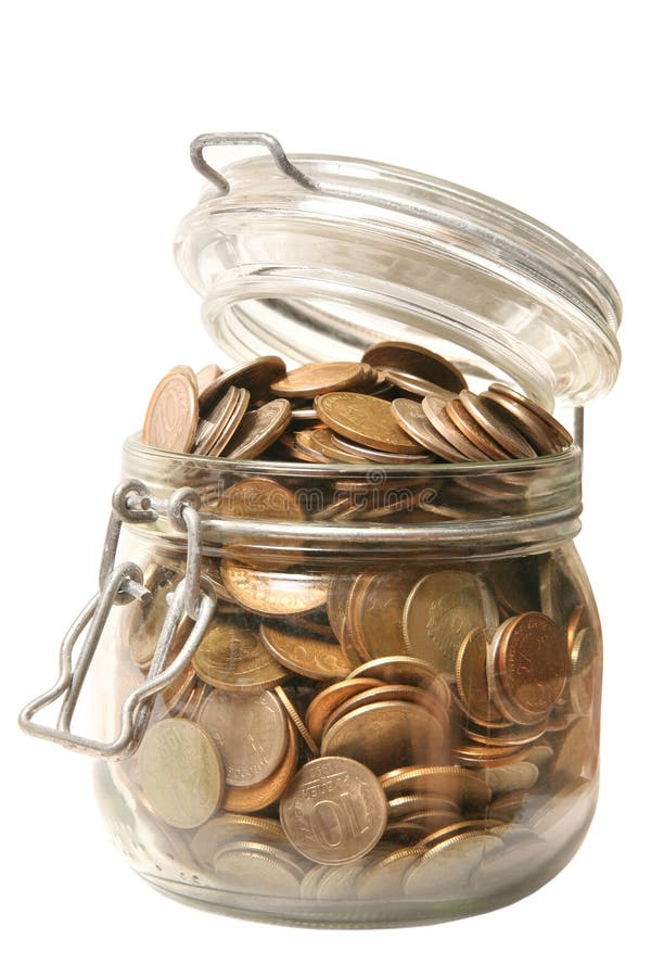 Money in glass jar stock photo. Image of safe, capital 2996192