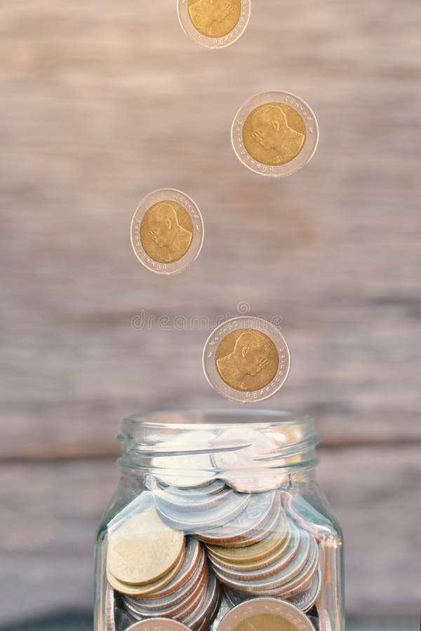 Money in a glass jar. royalty free stock photography Money in a glass jar. royalty free stock photography