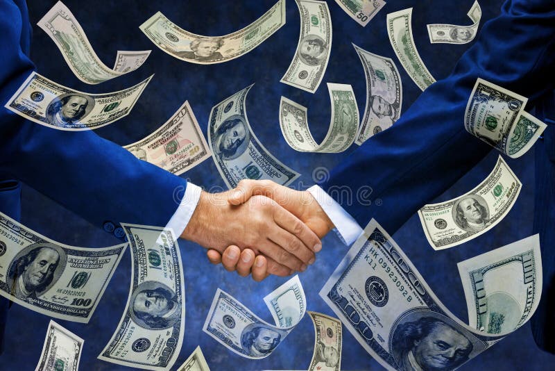 Money Handshake America Business