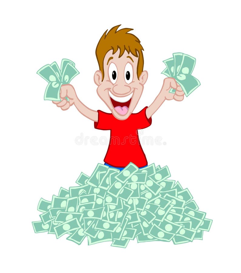 Money Happy stock illustration. Illustration of income - 42424621