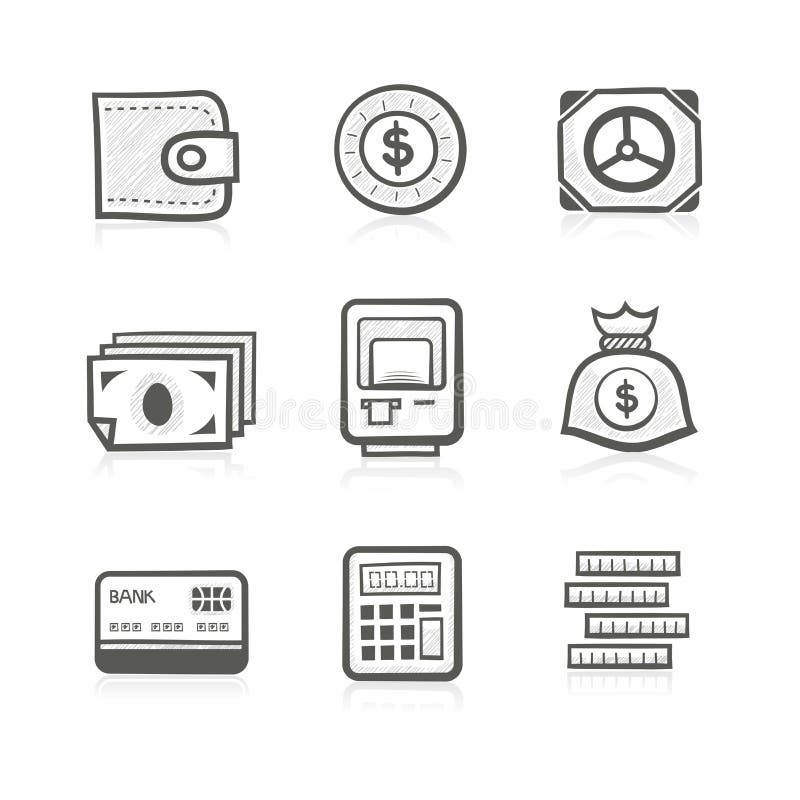 Money icons set