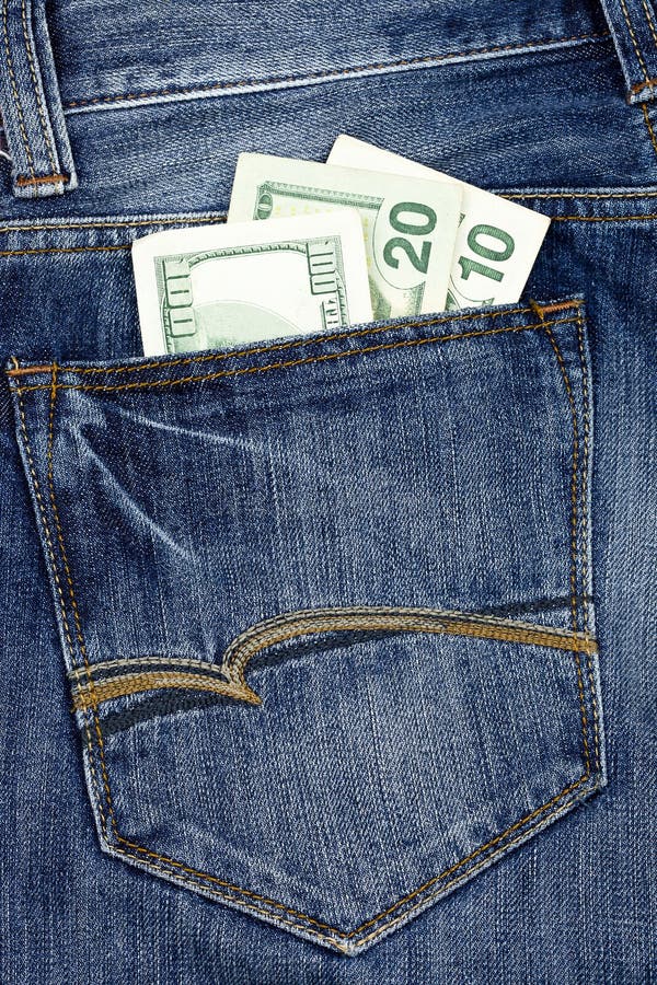 Money in the jeans pocket